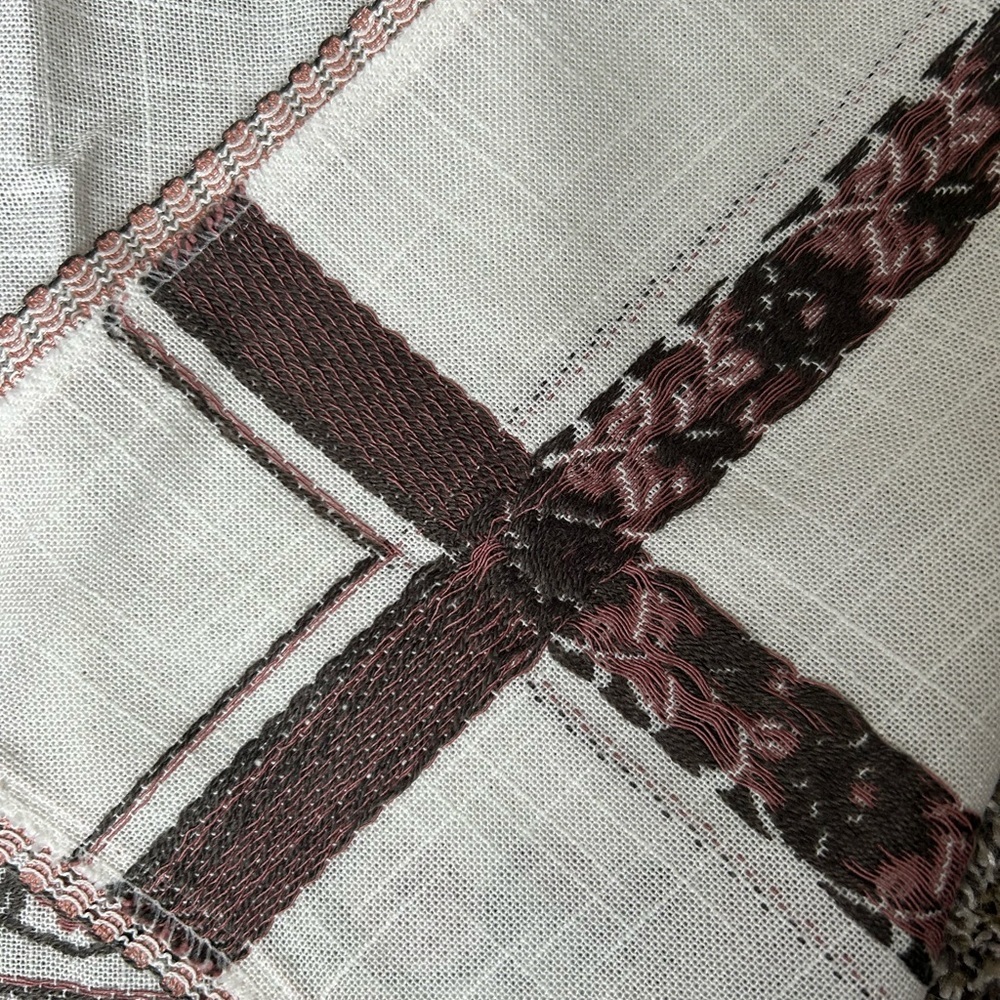 5/$25 Beautiful Embroidered floral tablecloth 64”x52” Made in West Germany - Picture 10 of 10